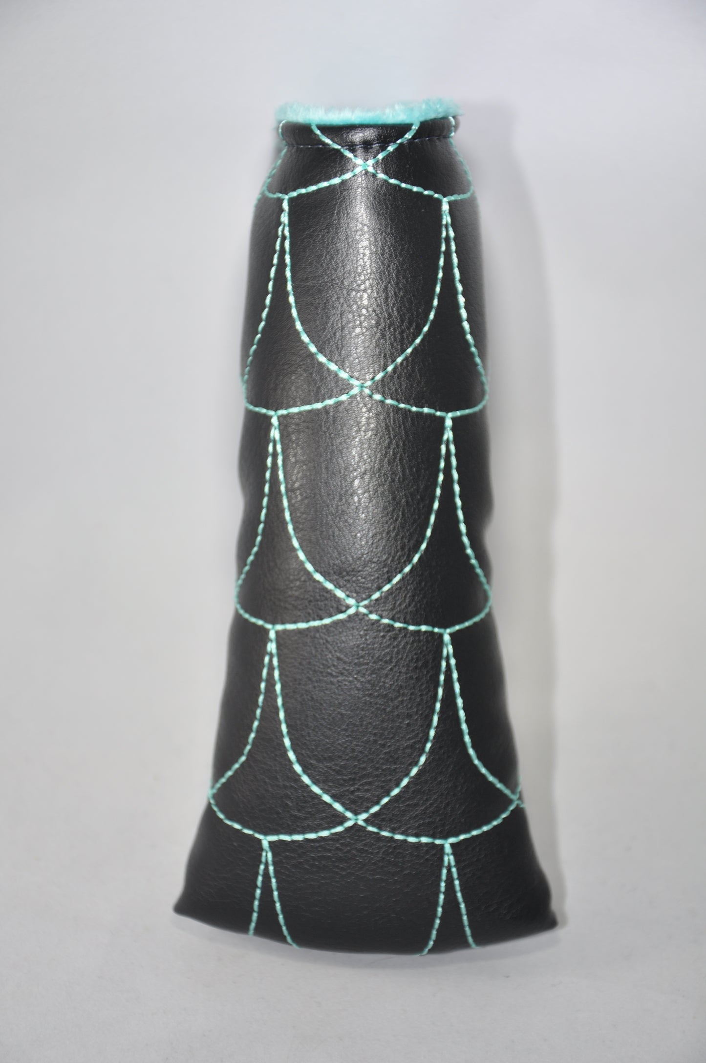 Black & Turquoise Quilted Headcover