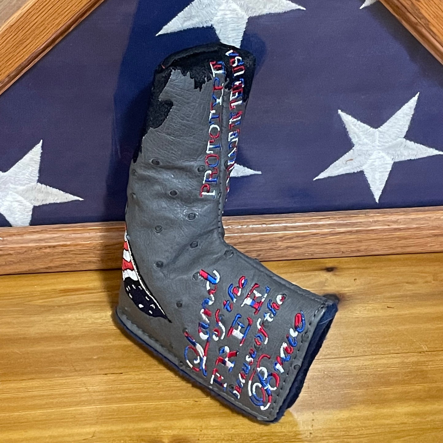 CHARITY AUCTION - Veterans Day Genuine Ostrich Blade Prototype Cover