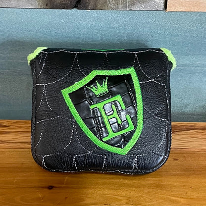 Keeping it Real Black and Lime Prototype Mallet Cover