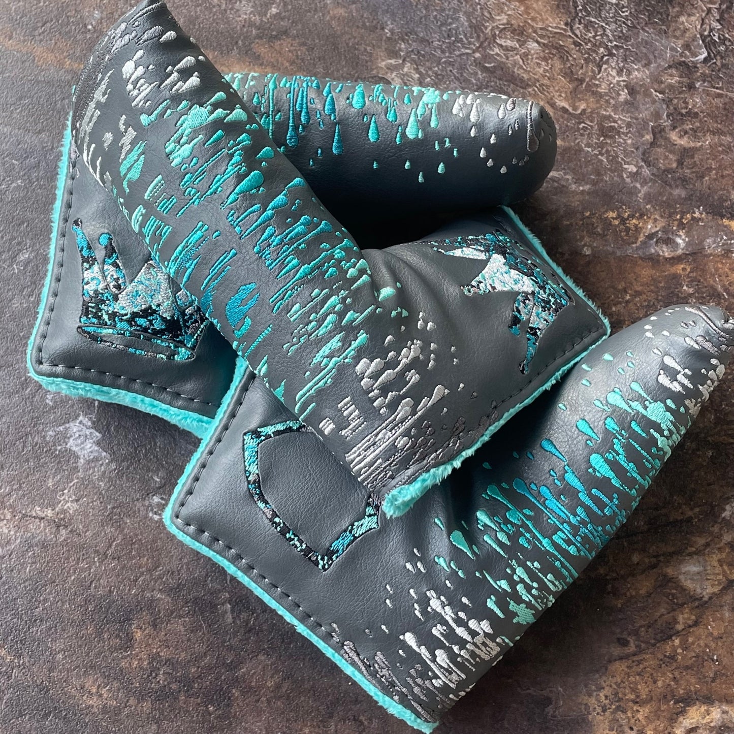 Drip Cover - Grey, Tiffany, and Teal